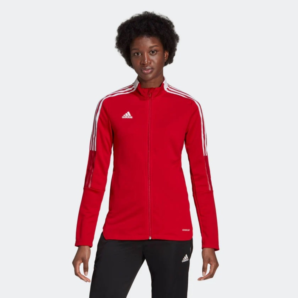 Adidas Three Stripe Red Track Jacket